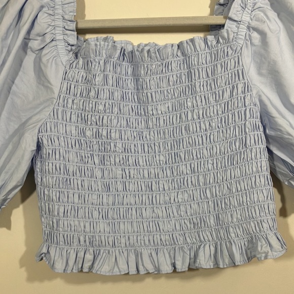 Levi's Rey Smocked Short Sleeve Blouse NWOTs - Picture 4 of 10